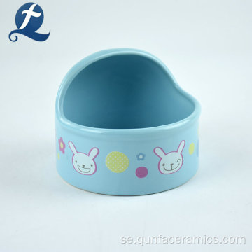 Factory Heart Shaped Hamster Ceramic Pet Bowls